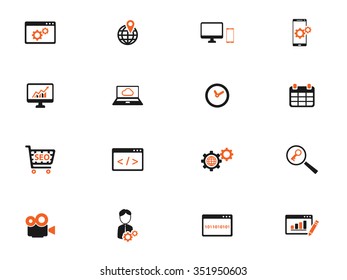 SEO and development simply icons