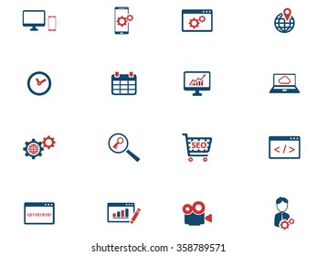 SEO and development simply icons for web