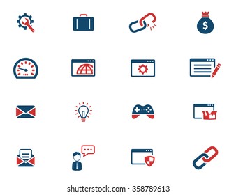 SEO and development simply icons for web