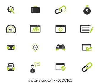 SEO and development simply icons for web