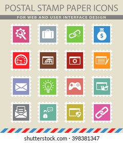 SEO and development simply symbols for web icons