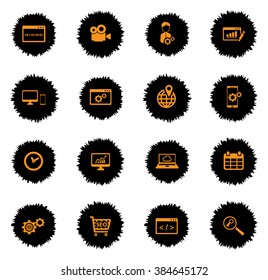SEO and development vector icons for web sites and user interface