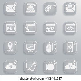 seo and development web icons for user interface design