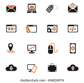 seo and development web icons for user interface design