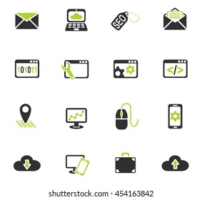 seo and development web icons for user interface design