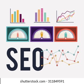 SEO digital design, vector illustration eps 10