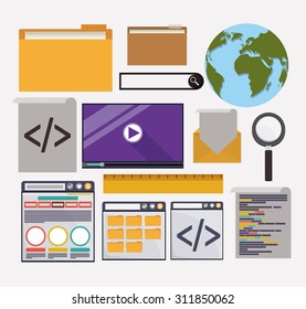 SEO digital design, vector illustration eps 10