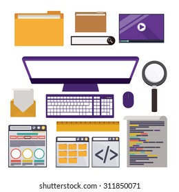 SEO digital design, vector illustration eps 10