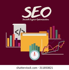 SEO digital design, vector illustration eps 10