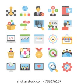 Seo and Digital Marketing Flat Colored Icons 6