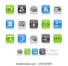 SEO and Digital Marketing Icons 2 of 2 - The vector file includes 4 color versions for each icon in different layers.