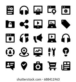 Seo and Digital Marketing Line Vector Icons 5
