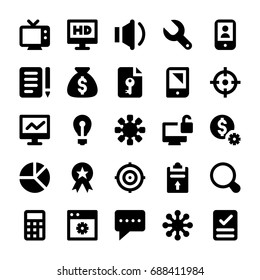 Seo and Digital Marketing Line Vector Icons 2