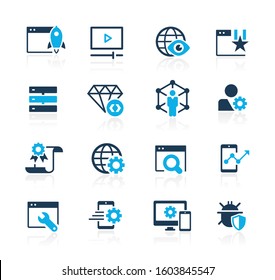 SEO & Digital Martketing Icons 2 of 2 // Azure Series