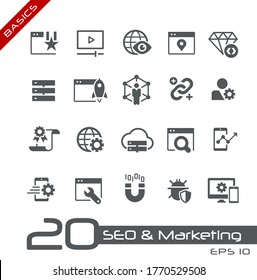 SEO & Digital Martketing Icons 2 of 2 // Basics