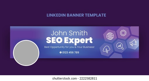 Plantilla de banner de SEO Expert Linkedin