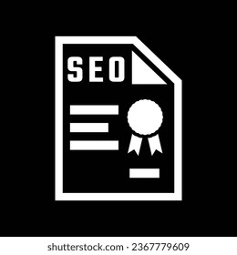 Seo file icon isolated on abstract background