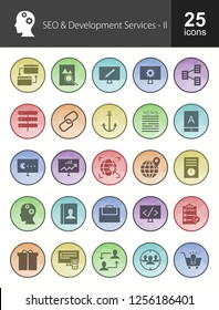 SEO Filled Low Poly Icons