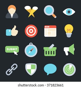 SEO Flat Icons