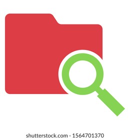 SEO folder icon. vector illustration 