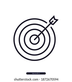 SEO Goal vector icon, SEO Goal Vector illustration