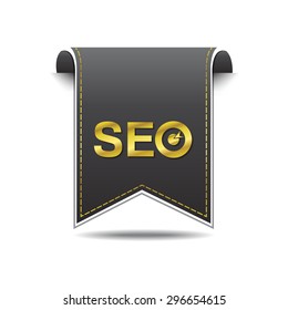 SEO golden Vector Icon Design