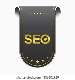 SEO golden Vector Icon Design