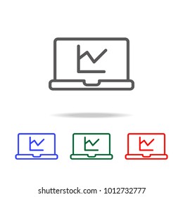 Seo Graph icon. Element of finance multi colored icons for mobile concept and web apps. Thin line icon for website design and development, app development. Premium icon on white background