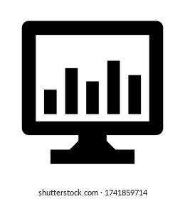 seo graph  icon or logo isolated sign symbol vector illustration - high quality black style vector icons
