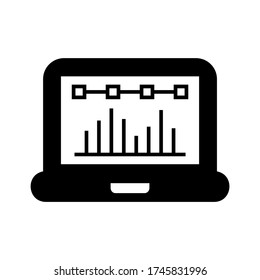 seo graph  icon or logo isolated sign symbol vector illustration - high quality black style vector icons
