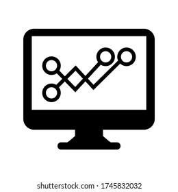seo graph  icon or logo isolated sign symbol vector illustration - high quality black style vector icons
