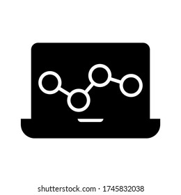 seo graph  icon or logo isolated sign symbol vector illustration - high quality black style vector icons
