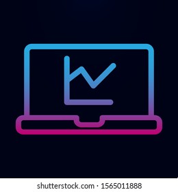 Seo graph nolan icon. Simple thin line, outline vector of finance icons for ui and ux, website or mobile application