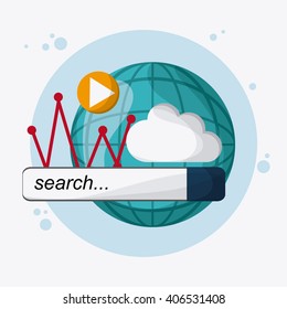 SEO graphic design, vector illustration