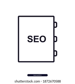SEO Guide vector icon, SEO Guide Vector illustration