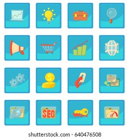 SEO icon blue app for any design vector illustration