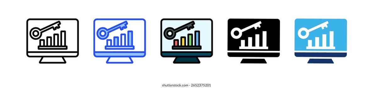 Colección De Iconos Seo Con Múltiples Estilos