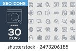 SEO icon collection Vector illustrator