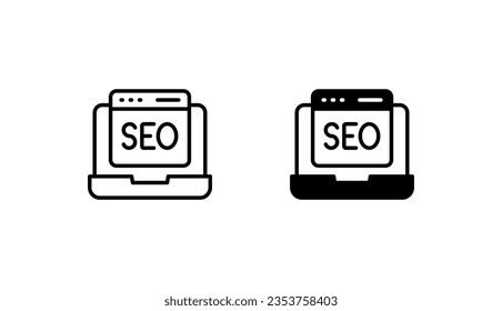 Seesymbol-Design mit weißer Hintergrund-Stockgrafik