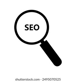 Seo icon illustrated on background