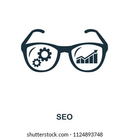 Seo icon. Line style icon design. UI. Illustration of seo icon. Pictogram isolated on white. Ready to use in web design, apps, software, print