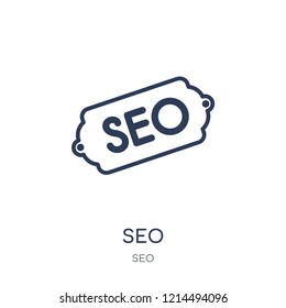 Seo icon. Seo linear symbol design from SEO collection. Simple outline element vector illustration on white background.