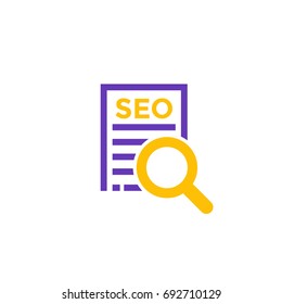 seo icon on white