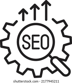 seo icon. Search engine optimization symbol.