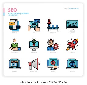 SEO icon set