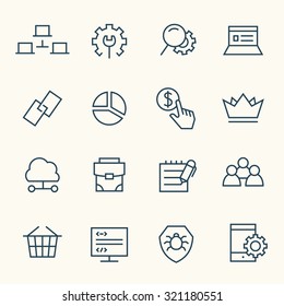 Conjunto de iconos SEO