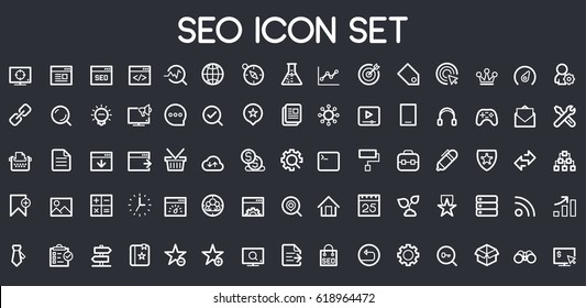 seo icon set