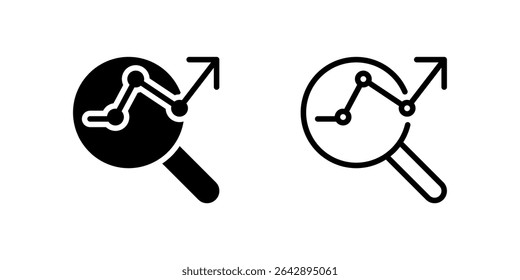 SEO Icon Set. A black icon representing search engine optimization.