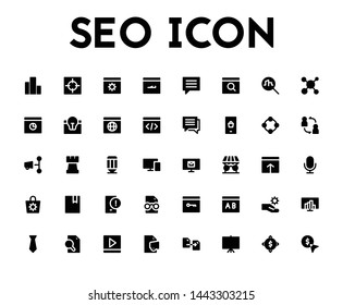 SEO Icon Set Glyph 32 px
