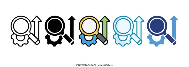 Seo Icon Set Multiple Style Collection
